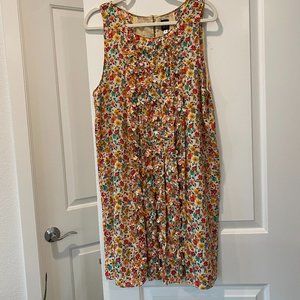 Anthropologie S+B sleeveless floral tonic with fluttering flowers size 12